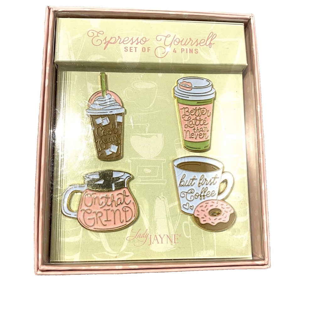 lady jayne womens‎ girls expresso yourself set of 4 fashion accessories pins